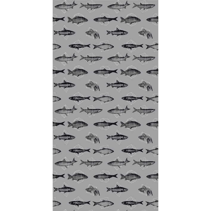 Fishes In Geometrics Silver