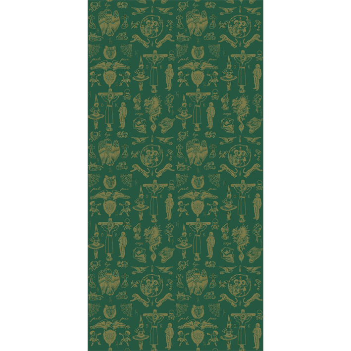 Tattoo Flash 01 Green & Gold