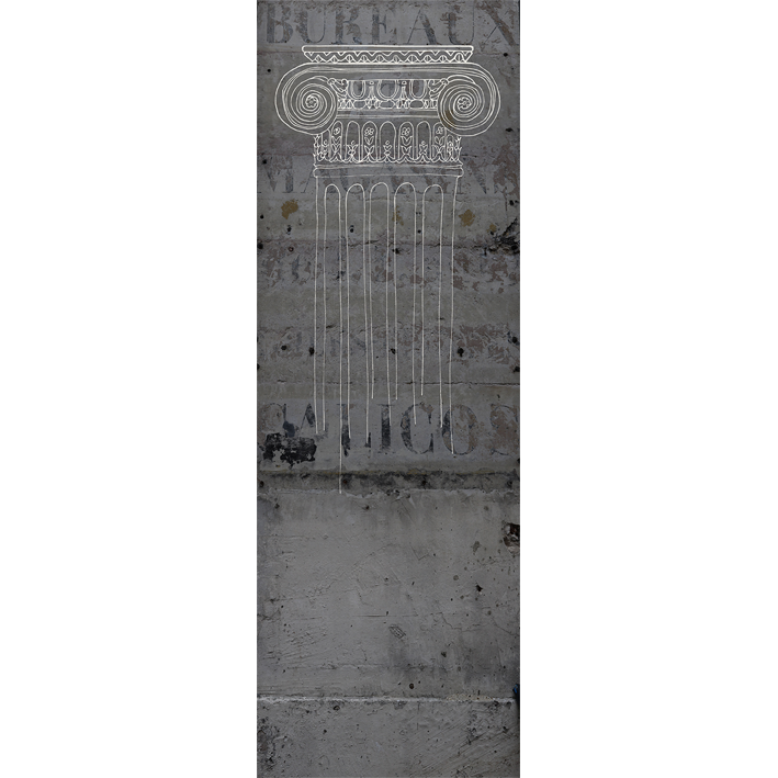 COLONNE IONIQUE FOND BÉTON